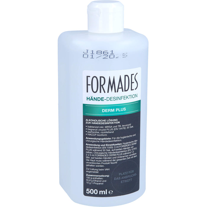 FORMADES Derm Plus Hände & Hautdesinfektion, 500 ml Lösung