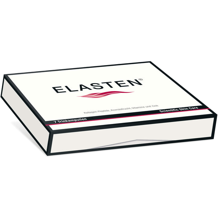 ELASTEN Kollagen Trinkampullen für schöne Haut mit Acerola, Vitamin C, Zink und Biotin, 7 St. Flaschen