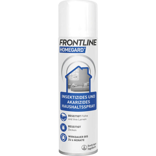 Frontline Homegard Haushaltsspray beseitigt Flöhe und ihre Larven, 250 ml Lösung