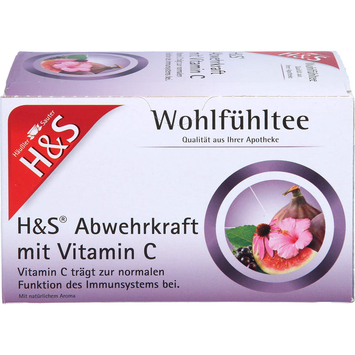 H&S Wohlfühltee Nr.68 Abwehrkraft mit Vitamin C, 20 St. Filterbeutel