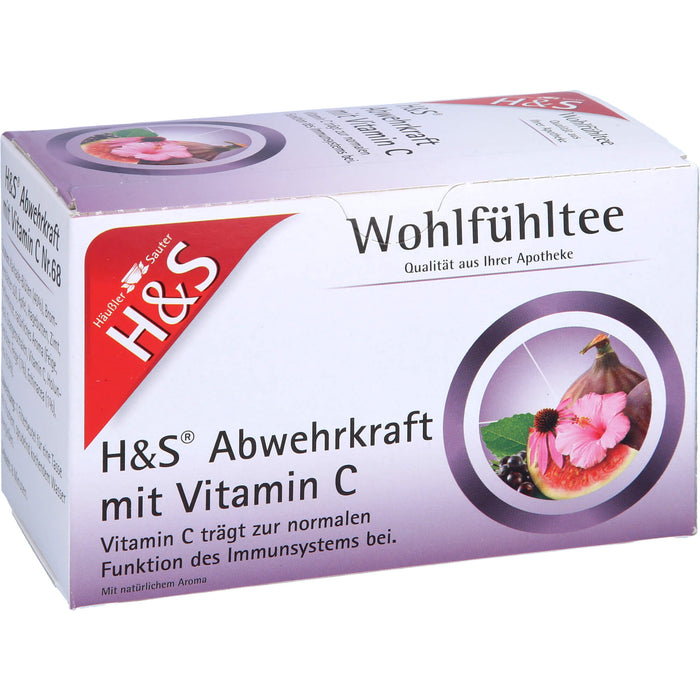 H&S Wohlfühltee Nr.68 Abwehrkraft mit Vitamin C, 20 St. Filterbeutel