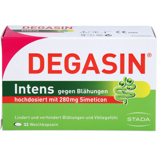 DEGASIN Intens 280 mg Kapseln gegen Blähungen und Völlegefühl, 32 St. Kapseln