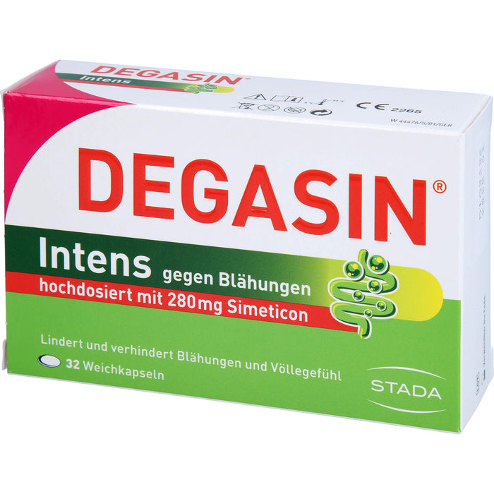 DEGASIN Intens 280 mg Kapseln gegen Blähungen und Völlegefühl, 32 St. Kapseln