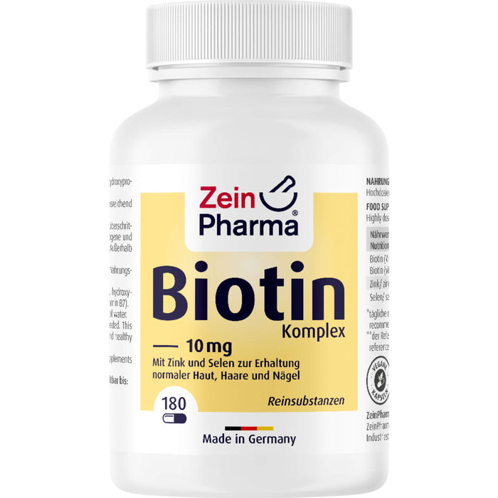Biotin Komplex 10 mg + Zink +Selen hochdosiert, 180 St KAP