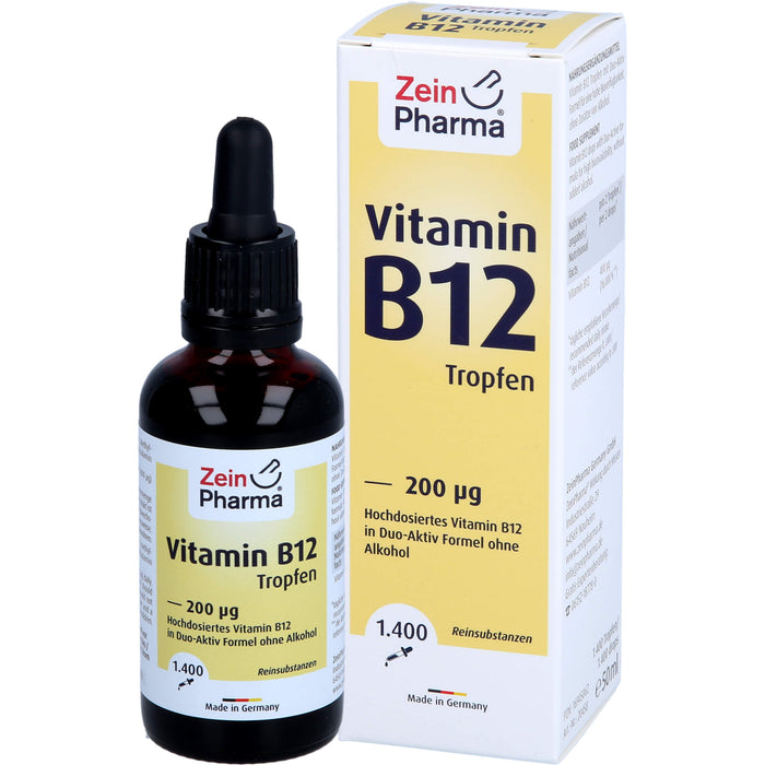 ZeinPharma Vitamin B12 200 µg Tropfen, 50 ml Lösung