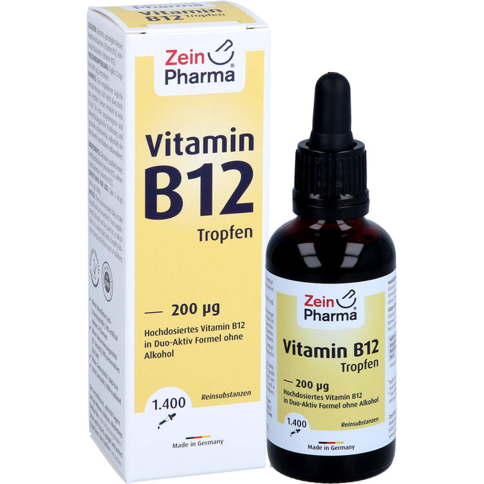 ZeinPharma Vitamin B12 200 µg Tropfen, 50 ml Lösung