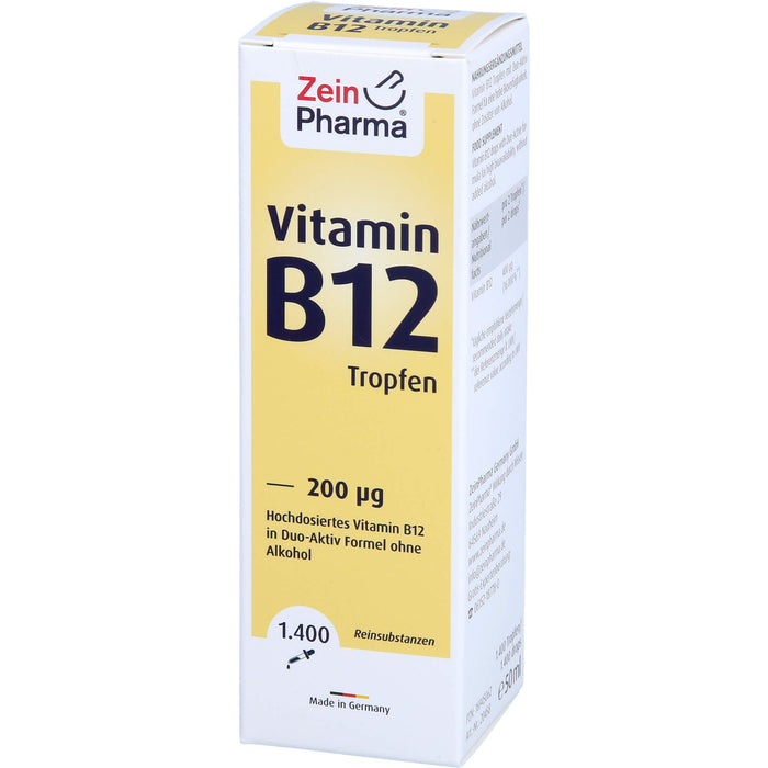 ZeinPharma Vitamin B12 200 µg Tropfen, 50 ml Lösung
