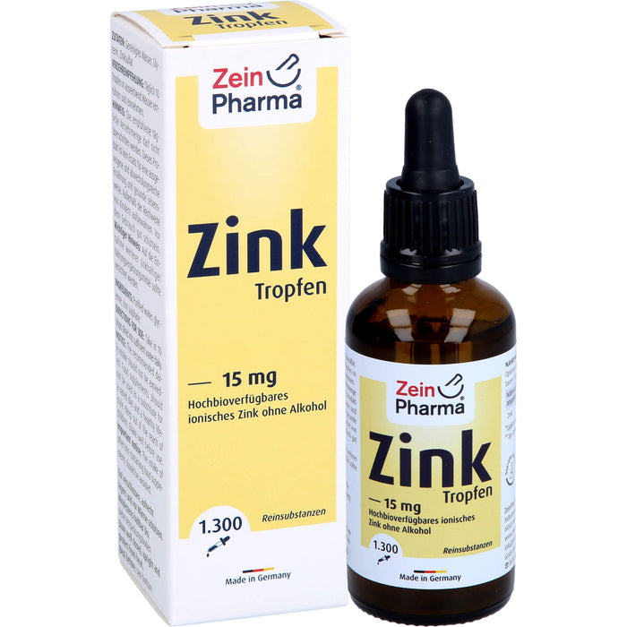 ZeinPharma Zink Tropfen 15 mg, 50 ml Lösung