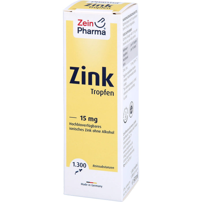 ZeinPharma Zink Tropfen 15 mg, 50 ml Lösung