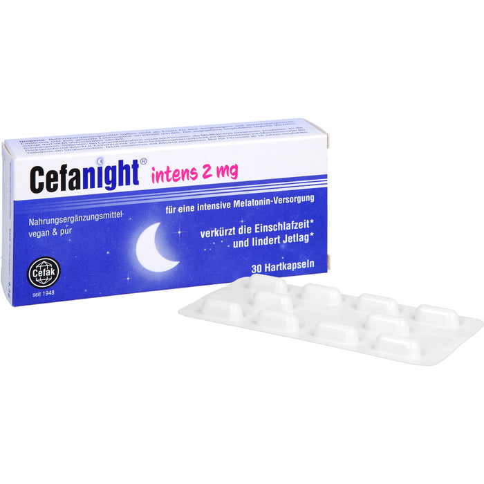 Cefanight intens 2 mg Tabletten verkürzt die Einschlafzeit und lindert Jetlag, 30 St. Tabletten