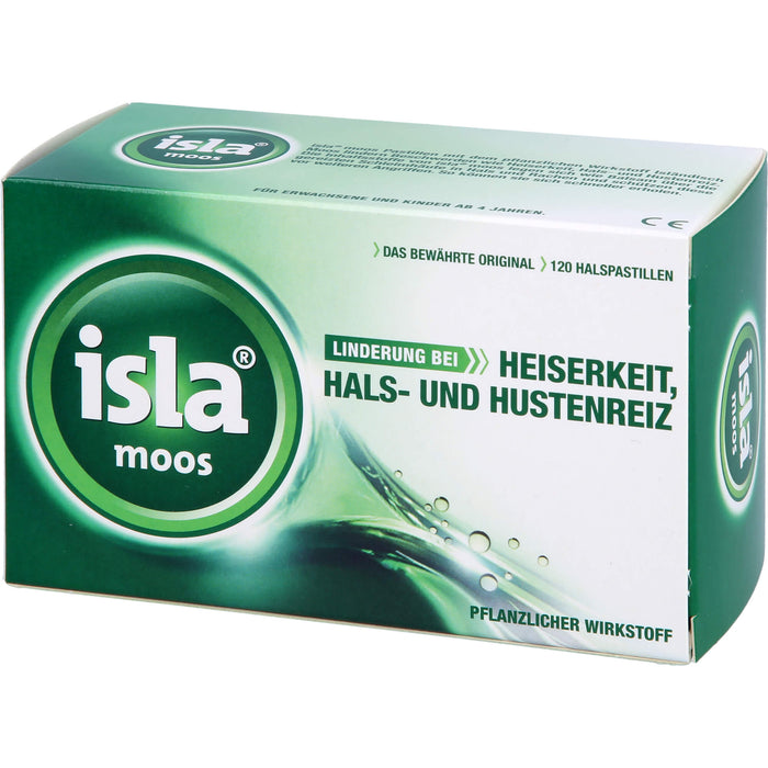 Isla Moos Halspastillen bei Heiserkeit, Hals- und Hustenreiz, 120 St. Pastillen