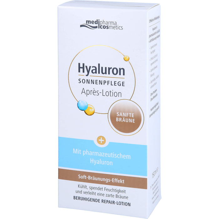 medipharma comestics Hyaluron Sonnenpflege Apres-Lotion sanfte Bräune, 150 ml Lösung