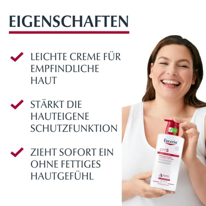 Eucerin pH5 Lotion beruhigt strapazierte Haut, 400 ml Lotion