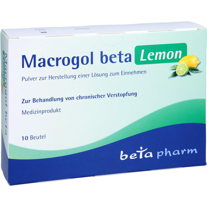Macrogol Beta Lemon, 10 St PLE