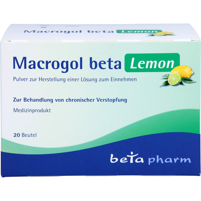 Macrogol Beta Lemon, 20 St PLE