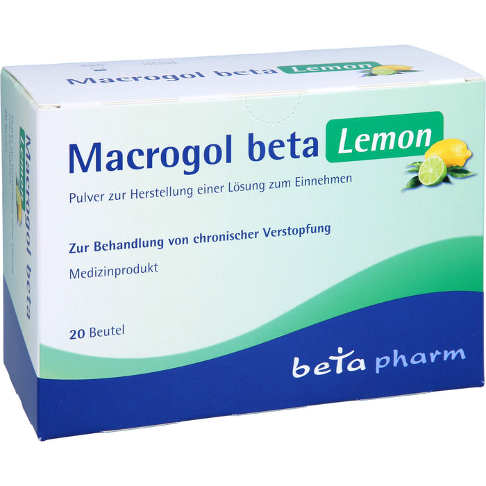 Macrogol Beta Lemon, 20 St PLE