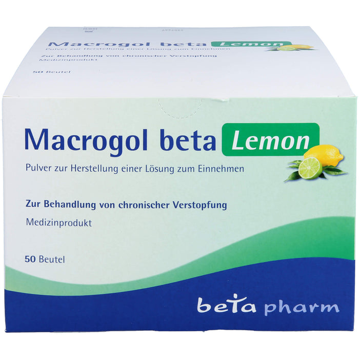 Macrogol Beta Lemon, 50 St PLE