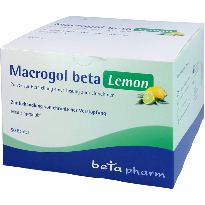 Macrogol Beta Lemon, 50 St PLE