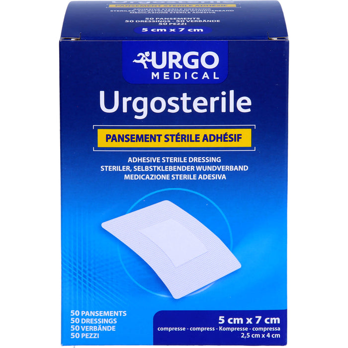 Urgosterile steriler, selbstklebender Wundverband 5 x 7 cm, 50 St. Pflaster