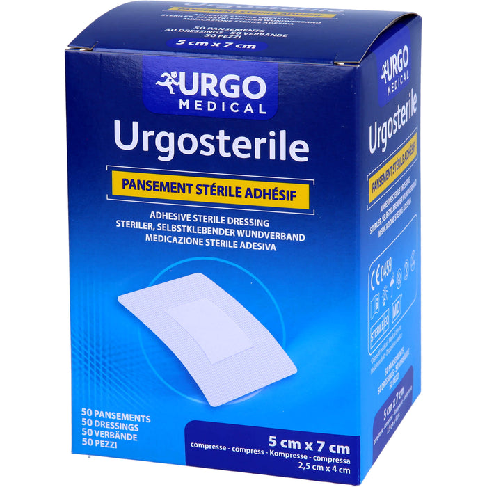 Urgosterile steriler, selbstklebender Wundverband 5 x 7 cm, 50 St. Pflaster