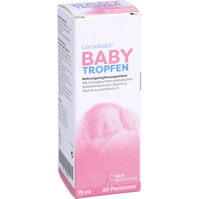 Lactobact Baby Tropfen aktive Bakterien für die Darmflora ab dem Tag der Geburt, 15 ml Lösung