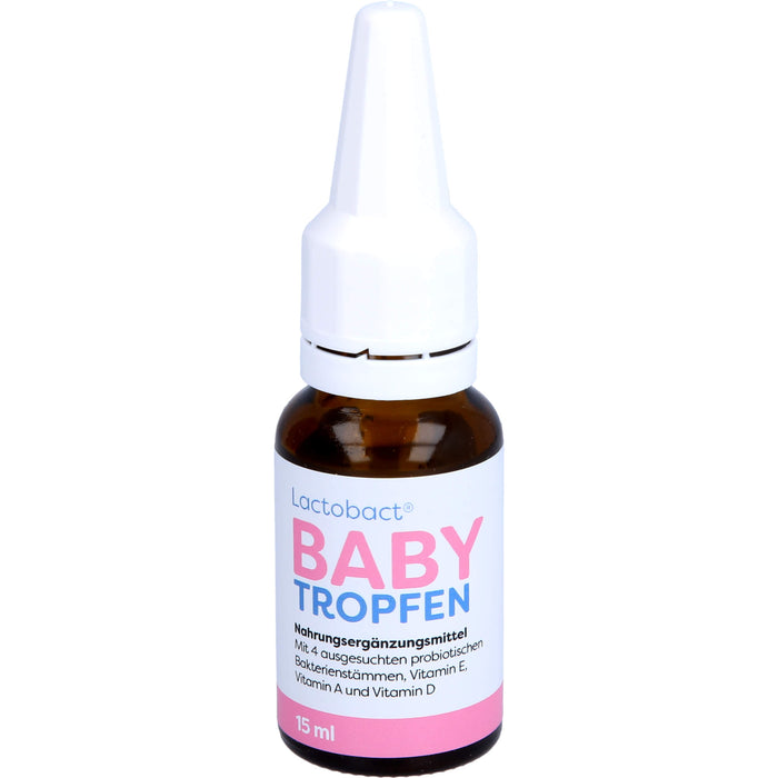 Lactobact Baby Tropfen aktive Bakterien für die Darmflora ab dem Tag der Geburt, 15 ml Lösung