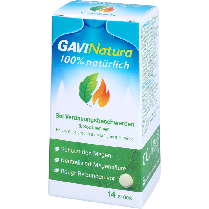 GAVINatura Lutschtabletten bei Verdauungsbeschwerden & Sodbrennen, 14 St. Tabletten