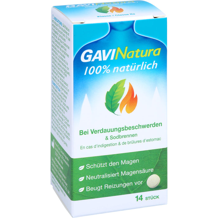 GAVINatura Lutschtabletten bei Verdauungsbeschwerden & Sodbrennen, 14 St. Tabletten