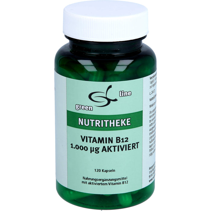 Green Line Nutritheke Vitamin B12 1.000 μg aktiviert Kapseln, 120 St. Kapseln