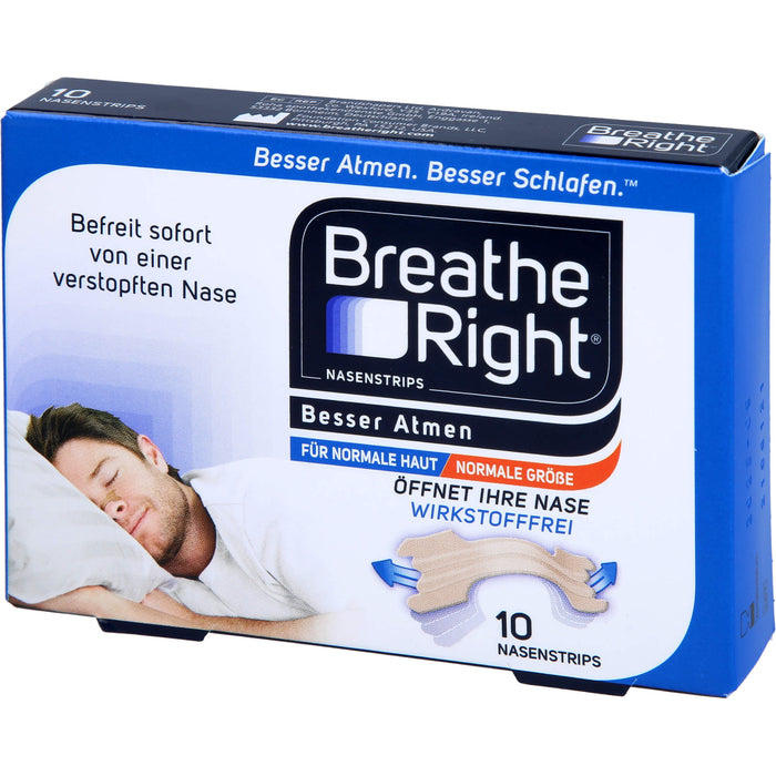Besser Atmen Breathe Right Nasenpflaster beige, 10 St. Pflaster