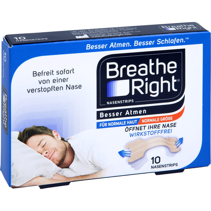 Besser Atmen Breathe Right Nasenpflaster beige, 10 St. Pflaster