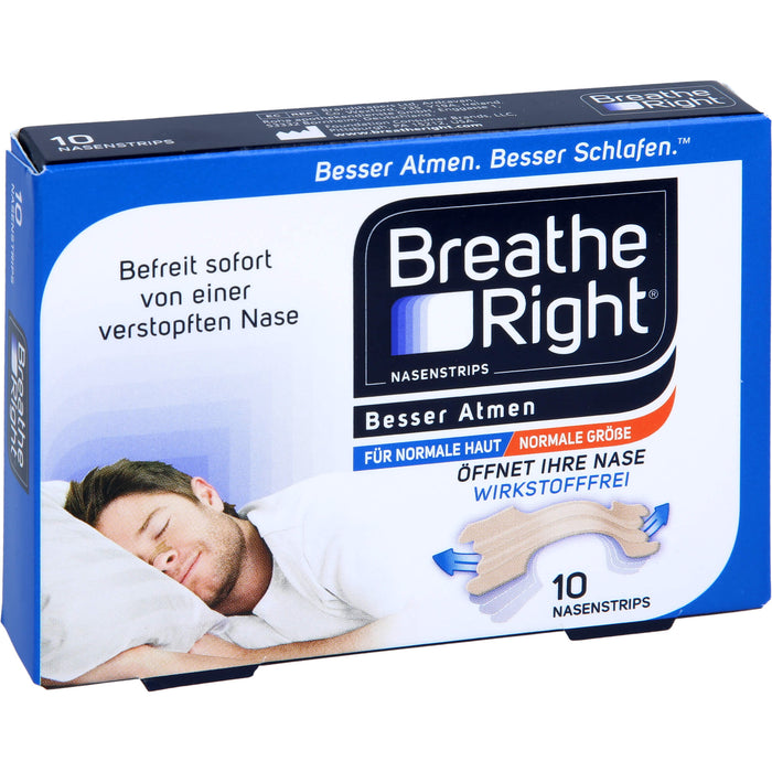 Besser Atmen Breathe Right Nasenpflaster beige nor, 10 St PFL