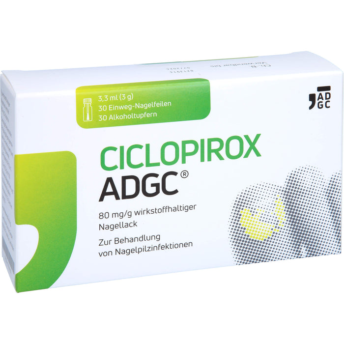 CICLOPIROX ADGC 80 mg/g wirkstoffhaltiger Nagellack, 3.3 ml Wirkstoffhaltiger Nagellack