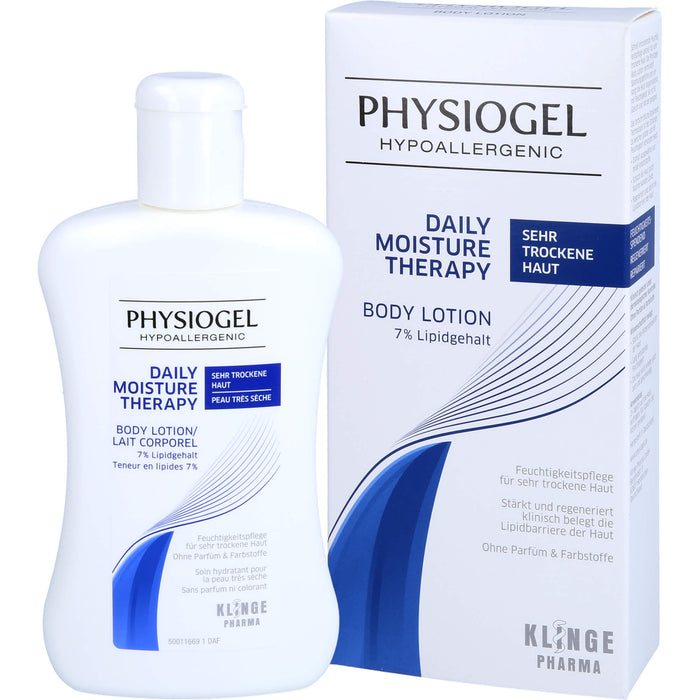 PHYSIOGEL Daily Moisture Therapy Body Lotion für sehr trockene Haut, 200 ml Lotion