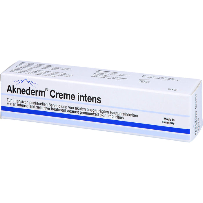 Aknederm Creme intens zur Pflege der Haut bei Unreinheiten, 30 g Creme