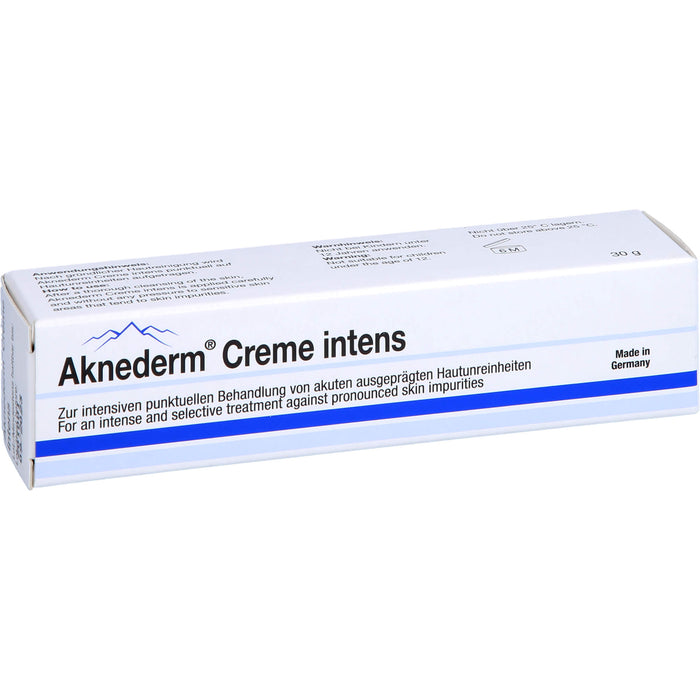 Aknederm Creme intens zur Pflege der Haut bei Unreinheiten, 30 g Creme