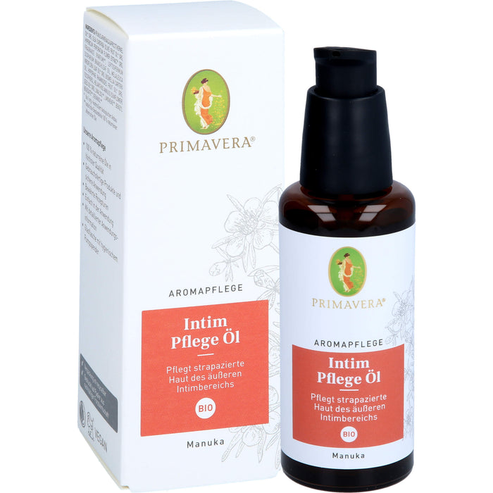 PRIMAVERA Intim Pflege Öl bio Aromapflege pflegt strapazierte Haut des äußeren Intimbereichs, 50 ml Öl