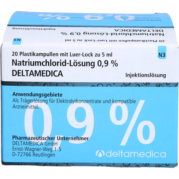 DELTAMEDICA Isotonische Natriumchlorid-Lösung 0,9 %, 100 ml Lösung