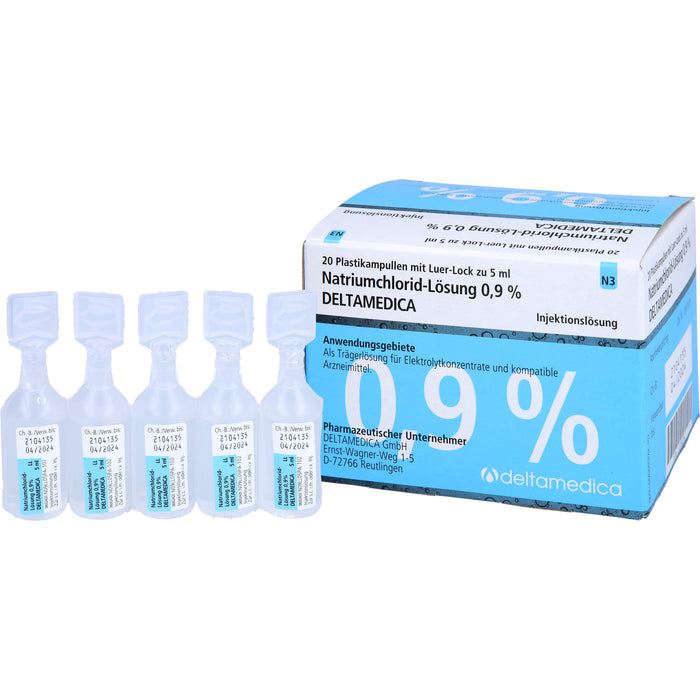 DELTAMEDICA Isotonische Natriumchlorid-Lösung 0,9 %, 100 ml Lösung