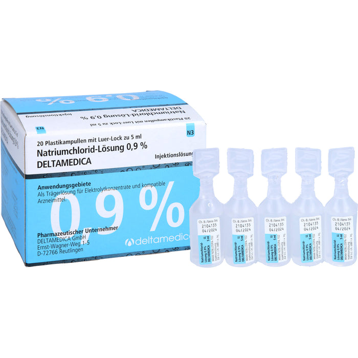 DELTAMEDICA Isotonische Natriumchlorid-Lösung 0,9 %, 100 ml Lösung
