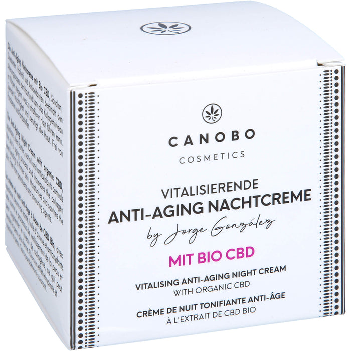 Canobo Nachtcreme Bio CBD Anti-Aging, 50 ml XNC