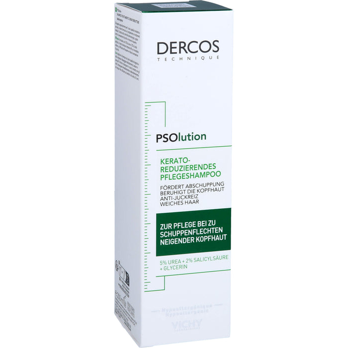 DERCOS PSOlusion 5% Urea Pflege-Shampoo beruhigt die Kopfhaut auch bei Psoriasis, 200 ml Shampoo