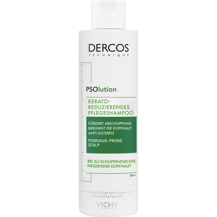 DERCOS PSOlusion 5% Urea Pflege-Shampoo beruhigt die Kopfhaut auch bei Psoriasis, 200 ml Shampoo