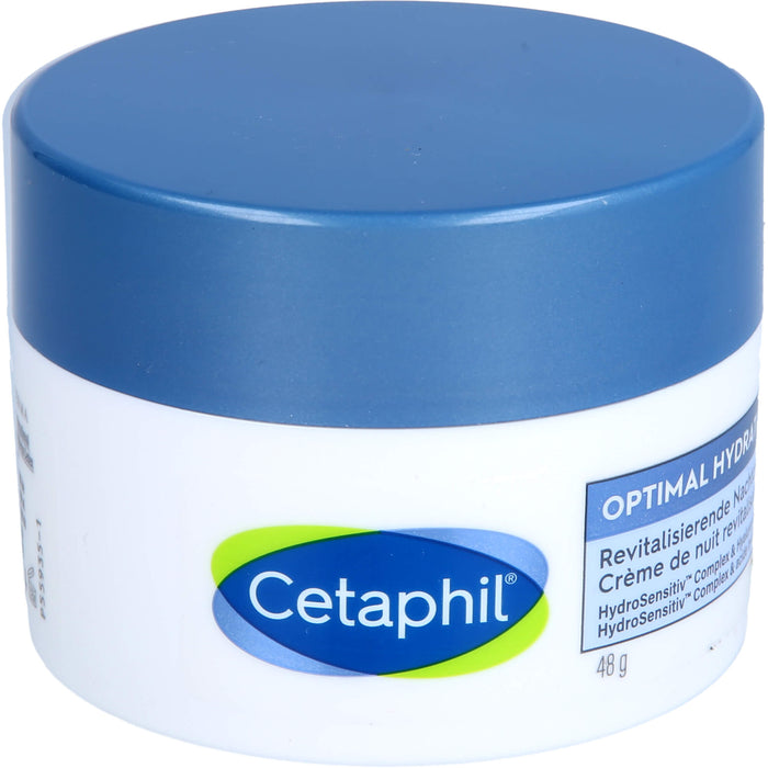 Cetaphil Optimal Hydration revitalisierende Nachtcreme für feuchtigkeitsarme, müde Haut, 48 g Creme