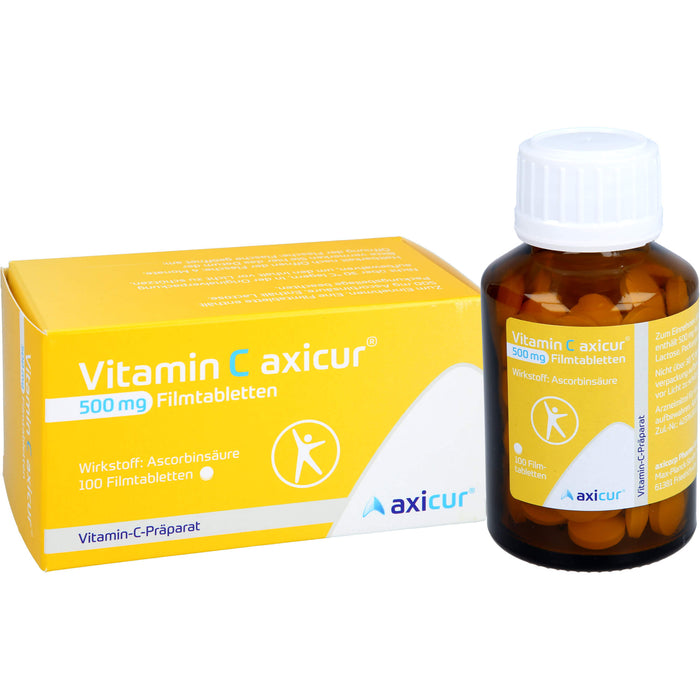 Vitamin C axicur® 500 mg Filmtabletten, 100 St FTA
