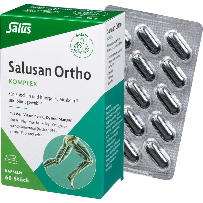 Salus Salusan Ortho Komplex-Kapseln für Knochen und Knorpel, Muskeln und Bindegewebe, 60 St. Kapseln
