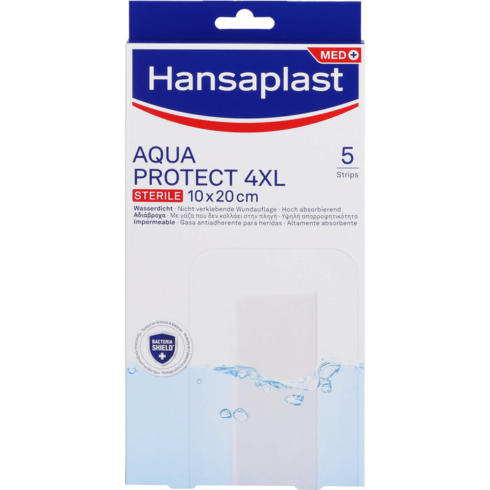 Hansaplast Wundverb. Steril Aqua Prot 10x20cm, 5 St PFL