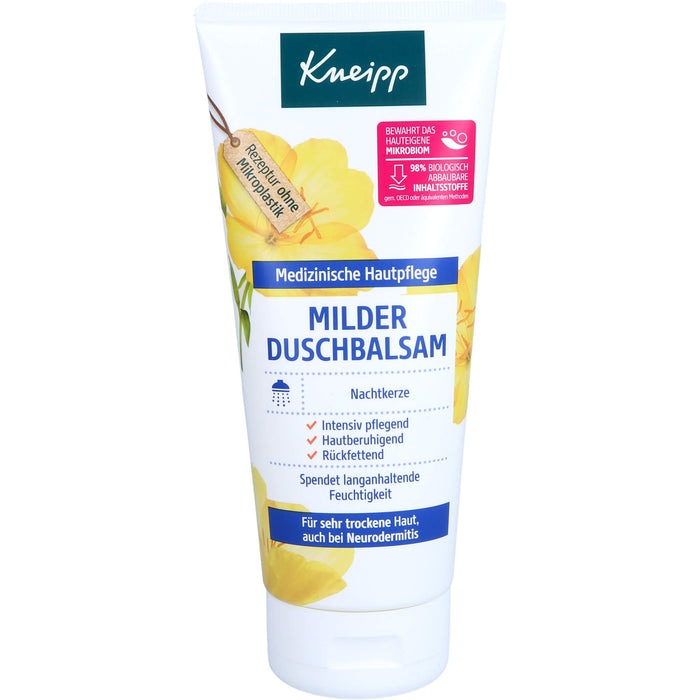 Kneipp milder Duschbalsam Nachtkerze erhöht die Feuchtigkeit der Haut, 200 ml Duschgel