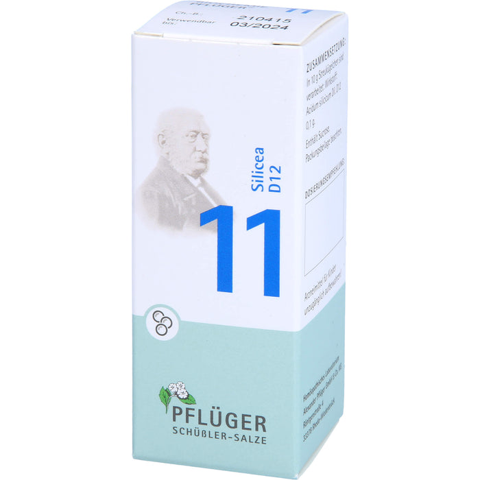 Pflüger Biochemie Nr.11 Silicea D12 Globuli, 15 g Globuli