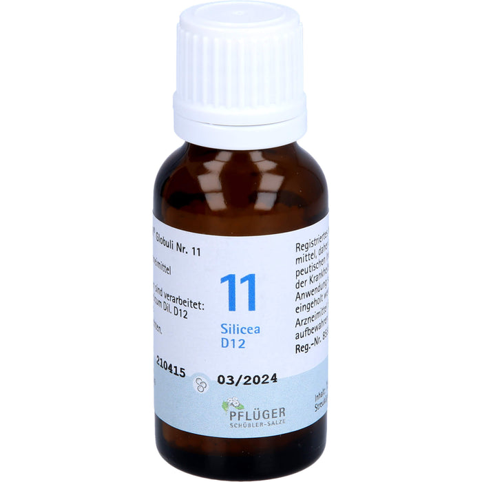 Pflüger Biochemie Nr.11 Silicea D12 Globuli, 15 g Globuli